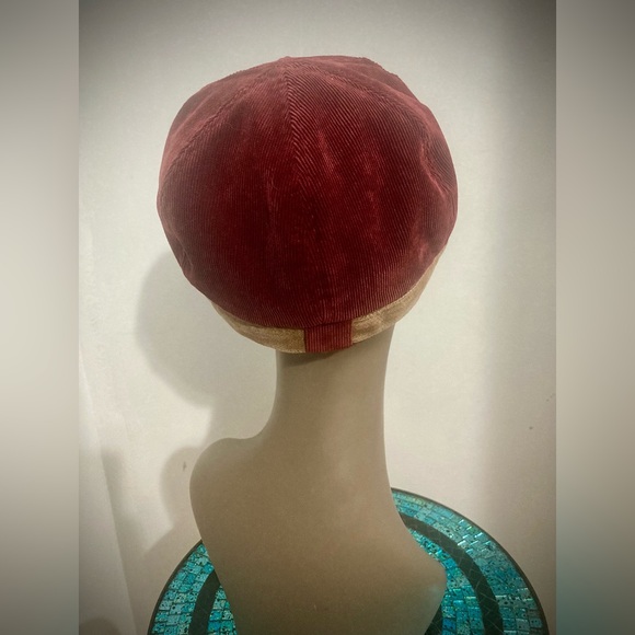 Vintage Liz Claiborne Corduroy Pageboy Hat - Rare Colour Combo - Picture 5 of 16